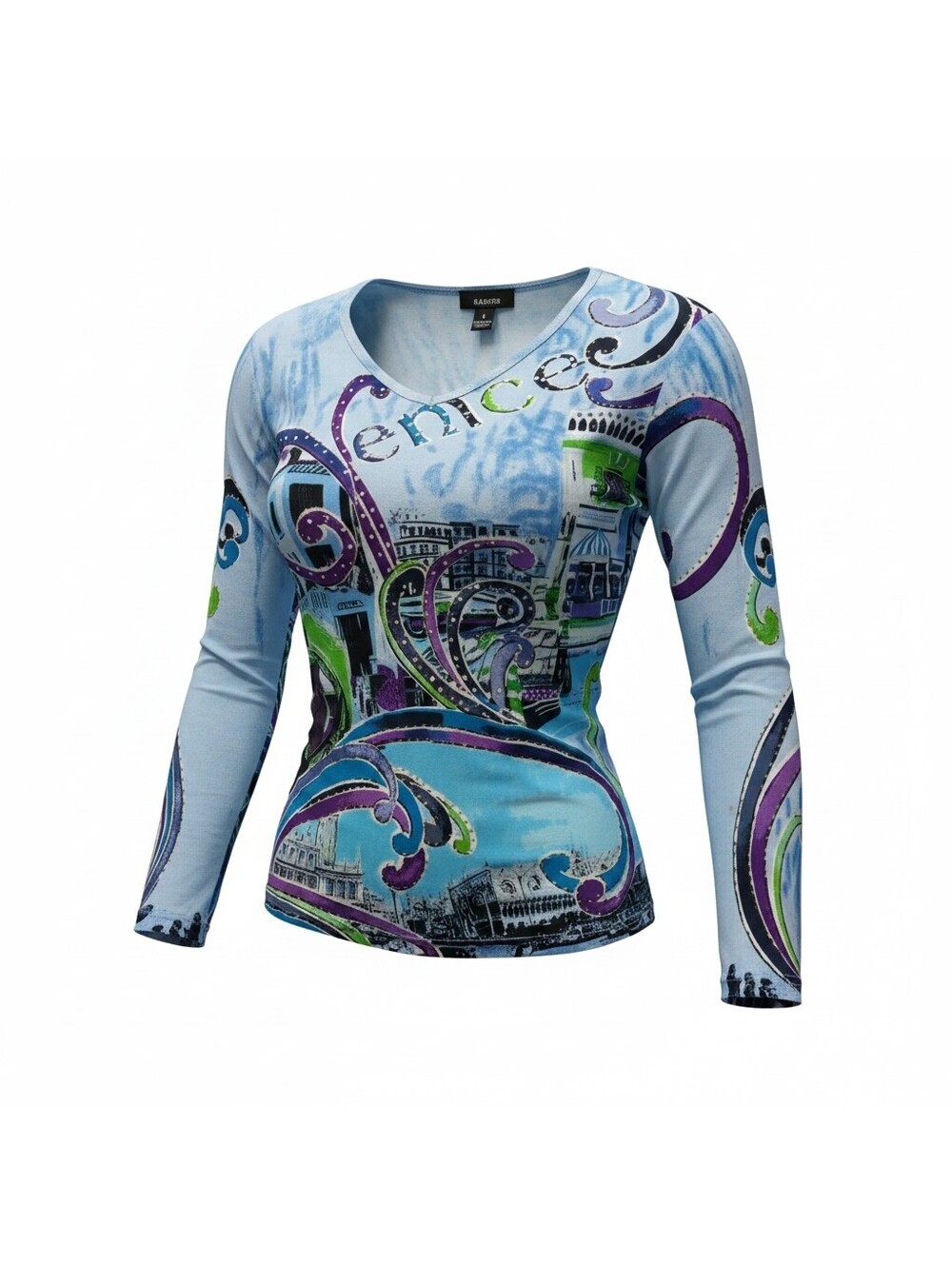 Kaktus Y2K-era scenic graphic top